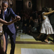 President Barack Obama (left) and first lady Michelle Obama (second from right) dance the tango with other partners during a state dinner at the Kirchner Cultural Centre in Buenos Aires, Argentina, on March 23, 2016.
NICHOLAS KAMM/AFP/Getty Images